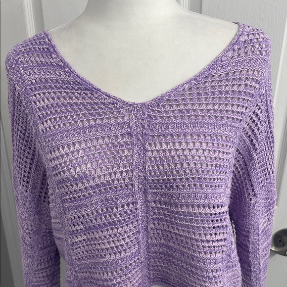 Lavender Knit Women's Sweater - Picture 2 of 11